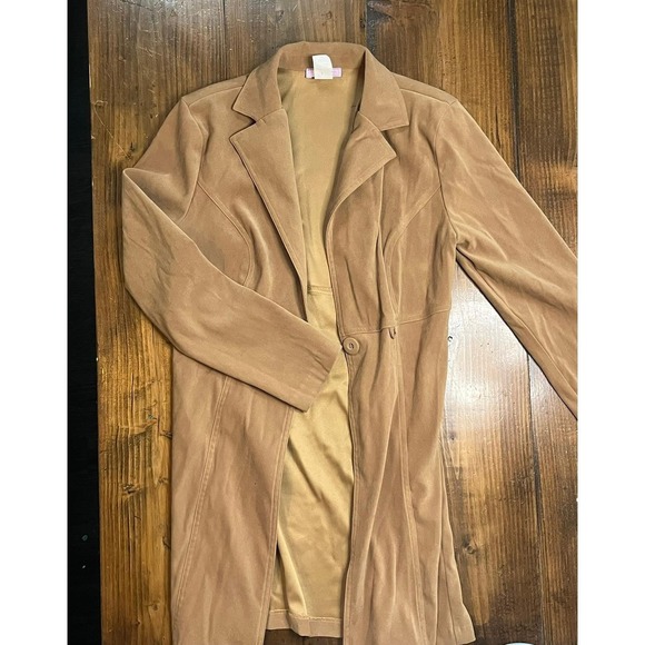 Jackets & Blazers - Chic Tan Long Trench Coat Jacket Style M/M‎